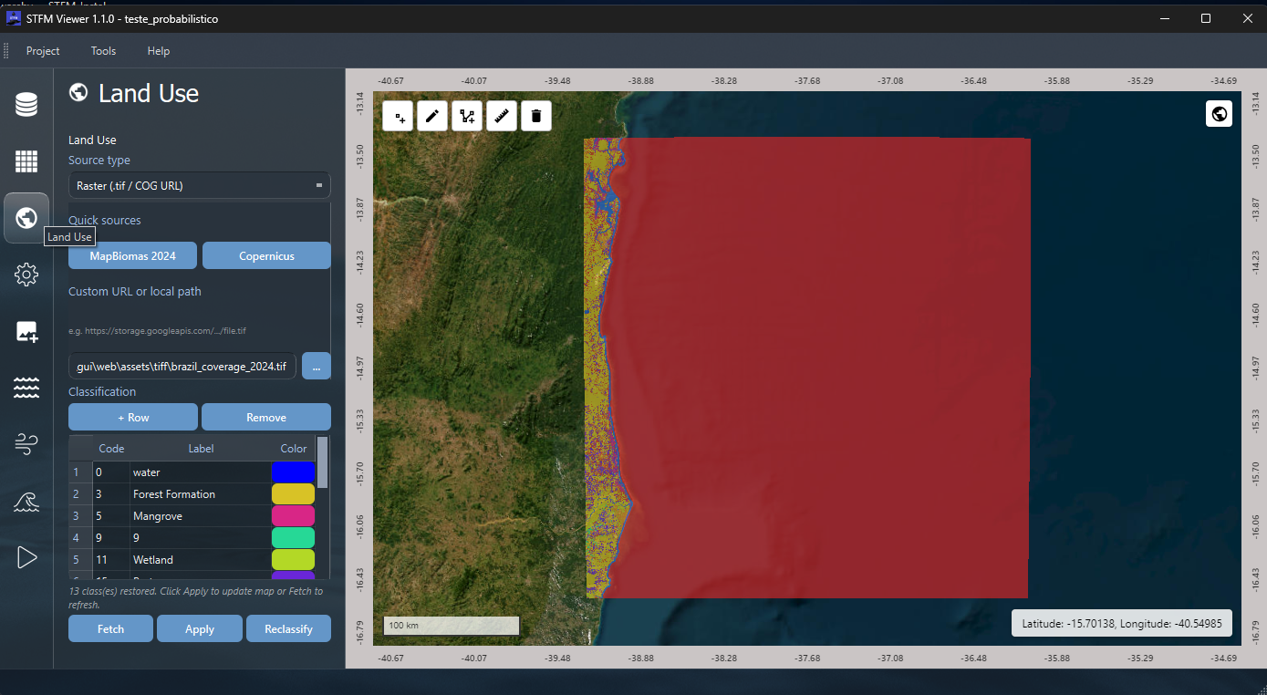 Figure 10: Land Use panel