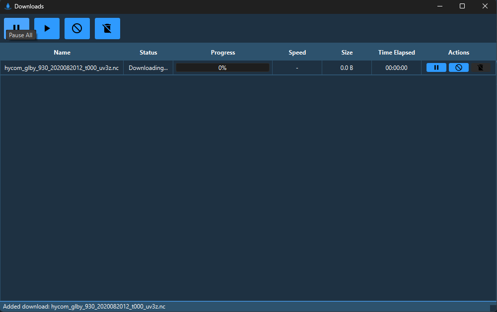 Figure 19: Downloader progress screen